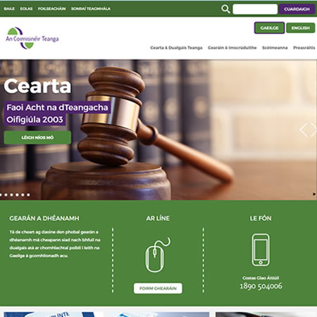 An Coimisinéir Teanga Website - Home Irish