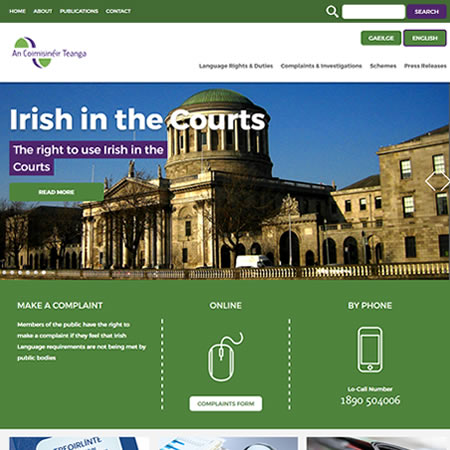 An Coimisinéir Teanga Website - Home English