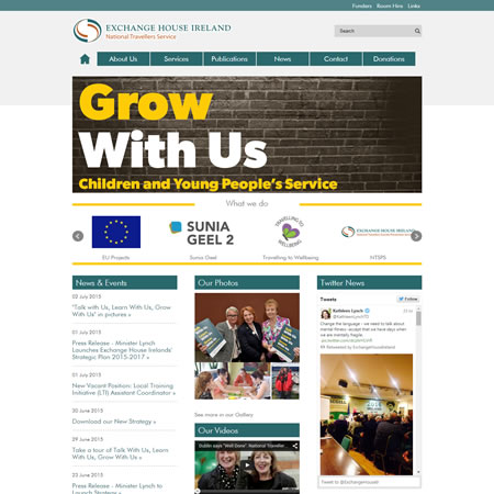 Exchange House Website - Home