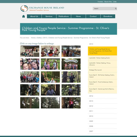 Exchange House Website - Gallery