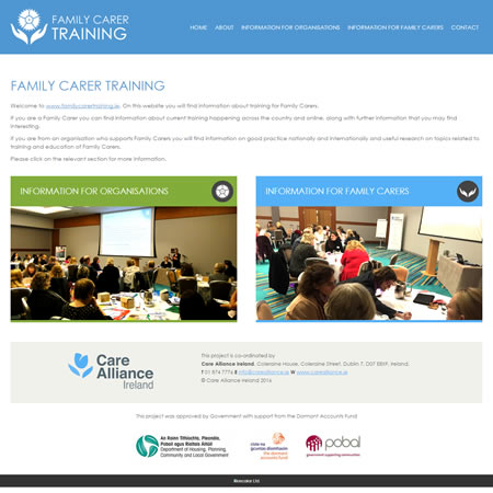 Family Carer Training Website - Home