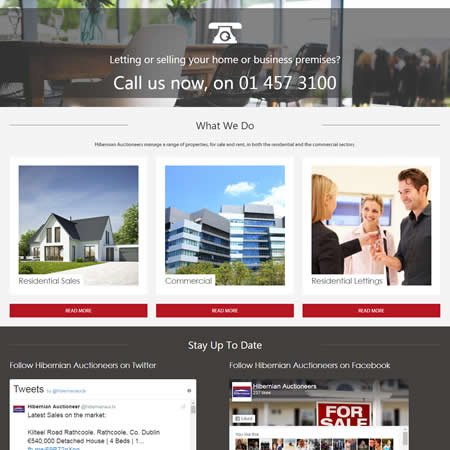 Hibernian Auctioneers - Bottom of Home Page